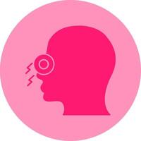 Congestion Dual Tone Circle Icon vector