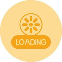Loading Dual Tone Circle Icon vector