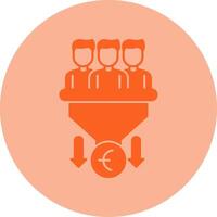 Sales PipeDual Tone Circle Dual Tone Circle Icon vector