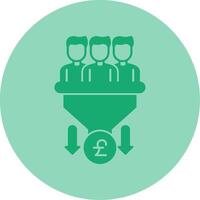 Sales PipeDual Tone Circle Dual Tone Circle Icon vector