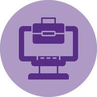 Freelance Work Dual Tone Circle Icon vector