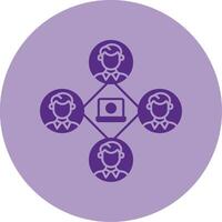 Remote Job Dual Tone Circle Icon vector