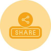 Share Dual Tone Circle Icon vector