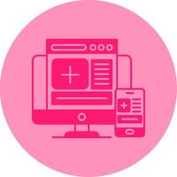 Responsive Dual Tone Circle Icon vector