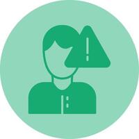 Danger Dual Tone Circle Icon vector