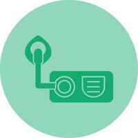 Oxygen Dual Tone Circle Icon vector