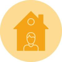 Isolation Dual Tone Circle Icon vector