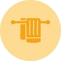 Towel Dual Tone Circle Icon vector