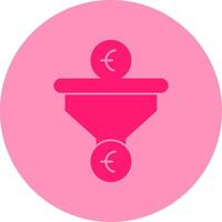 Sales PipeDual Tone Circle Dual Tone Circle Icon vector