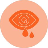Eye Dual Tone Circle Icon vector