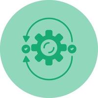 Agile Dual Tone Circle Icon vector