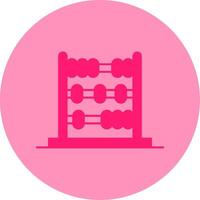 Abacus Dual Tone Circle Icon vector