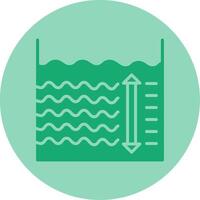 Depth Dual Tone Circle Icon vector