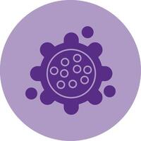 Pollen Dual Tone Circle Icon vector