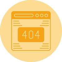 404 Error Dual Tone Circle Icon vector