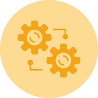 Integration Dual Tone Circle Icon vector