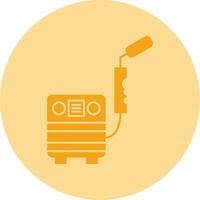 Welding Machine Dual Tone Circle Icon vector