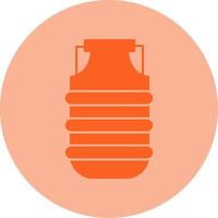 Water Carrier Dual Tone Circle Icon vector