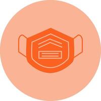 Mask Dual Tone Circle Icon vector