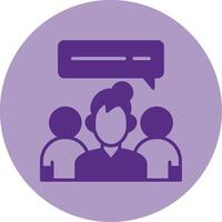 Mentor Dual Tone Circle Icon vector