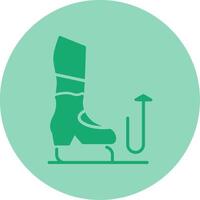 Stomp Dual Tone Circle Icon vector