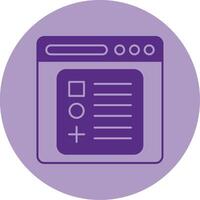 Components Dual Tone Circle Icon vector