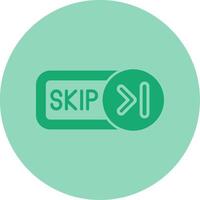 Skip Dual Tone Circle Icon vector