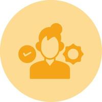 Coach Skills Dual Tone Circle Icon vector