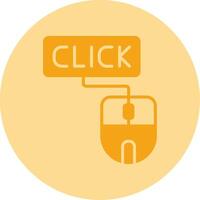 Click Dual Tone Circle Icon vector