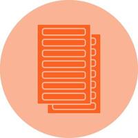 Daily Ledger Dual Tone Circle Icon vector