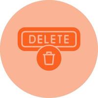 Delete Dual Tone Circle Icon vector