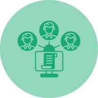 Files Exchange Dual Tone Circle Icon vector