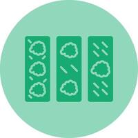 Thrombosis Dual Tone Circle Icon vector