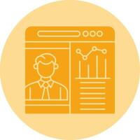 OnDual Tone Circle Web Presentation Dual Tone Circle Icon vector