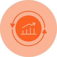 Performance Dual Tone Circle Icon vector