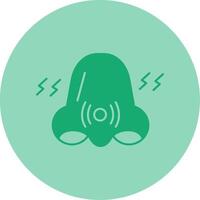 Congestion Dual Tone Circle Icon vector