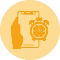 Alarm Dual Tone Circle Icon vector