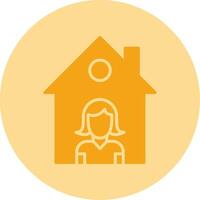 Isolation Dual Tone Circle Icon vector