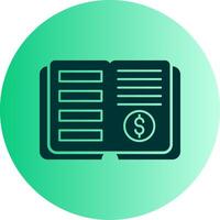 Ledger Dual Tone Gradient Circle Icon vector