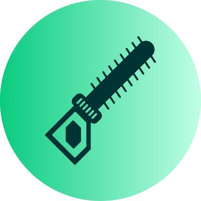 Hedge Trimmer Dual Tone Gradient Circle Icon