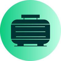 Septic Tank Dual Tone Gradient Circle Icon vector