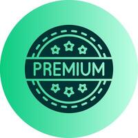 Premium Dual Tone Gradient Circle Icon vector