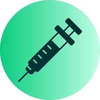 Injection Dual Tone Gradient Circle Icon vector
