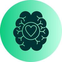 Dopamine Dual Tone Gradient Circle Icon vector