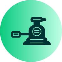 Orbital Sander Dual Tone Gradient Circle Icon vector