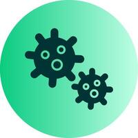 Platelet Dual Tone Gradient Circle Icon vector