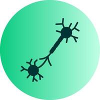 Nerve Dual Tone Gradient Circle Icon vector