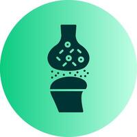 Synapse Dual Tone Gradient Circle Icon vector