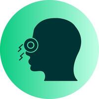 Congestion Dual Tone Gradient Circle Icon vector
