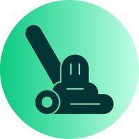Polisher Dual Tone Gradient Circle Icon vector
